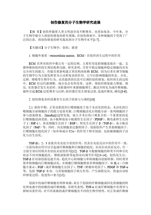 创伤修复的分子生物学研究进展