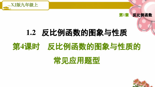 《反比例函数的图象与性质的常见应用题型》PPT课件