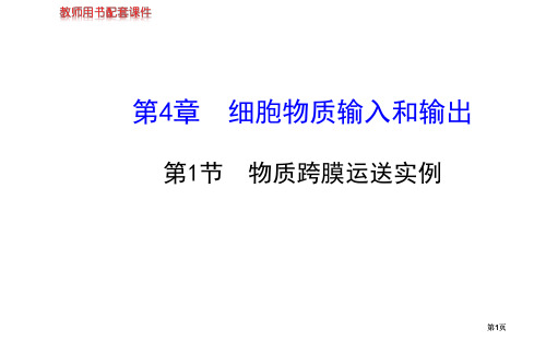 学年高中生物必修一物质跨膜运输的实例公开课一等奖优质课大赛微课获奖课件