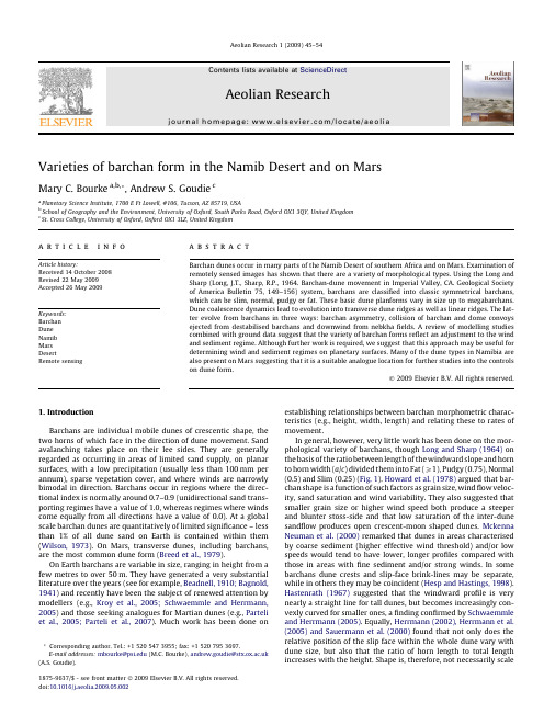 2009-Goudie-Varieties of barchan form in the Namib Desert and on Mars