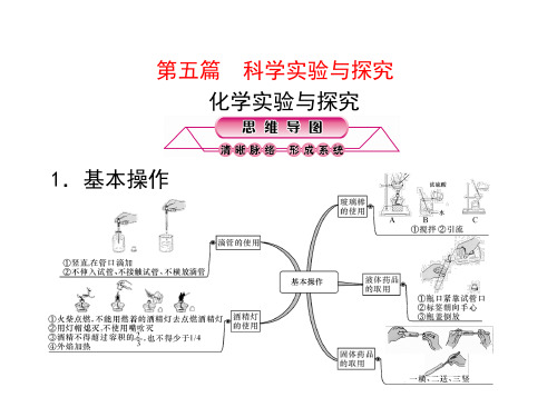 浙江科学中考第一轮复习资料(+word)化学实验与探究