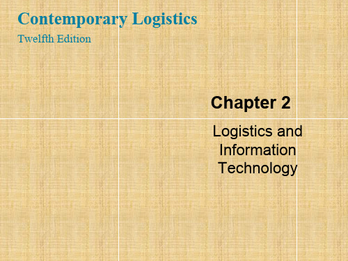 现代物流英文版PPT-第二章物流与信息技术