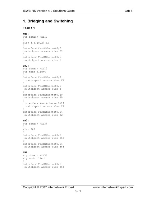 Lab 6 solutions