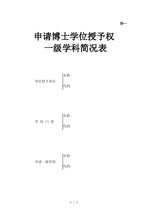 申请博士学位授予权