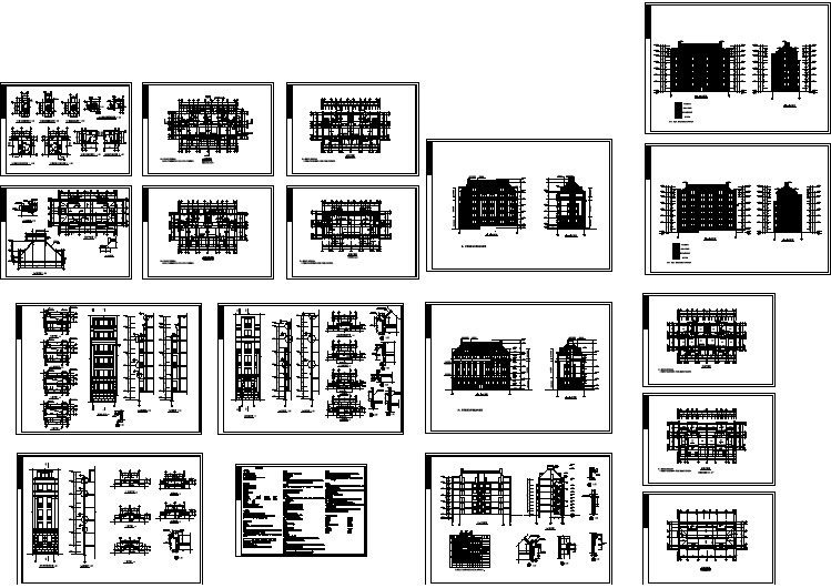 广东某地区多层住宅楼建筑设计CAD施工图