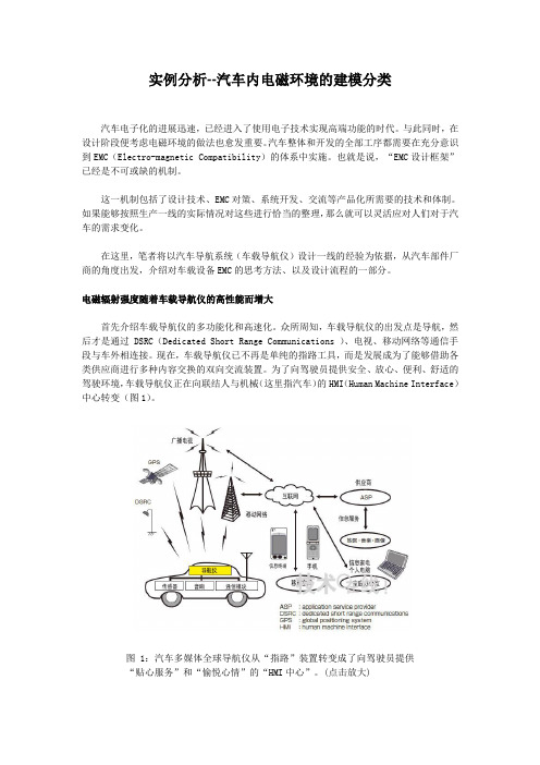 实例分析--汽车内电磁环境的建模分类