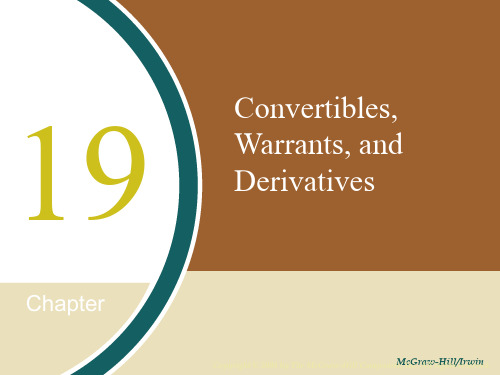 Convertibles, Warrants, and Derivatives