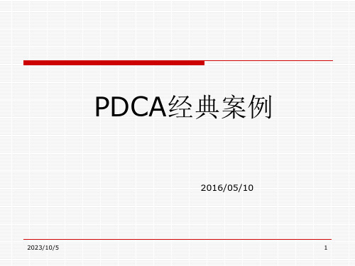 PDCA循环案例分析