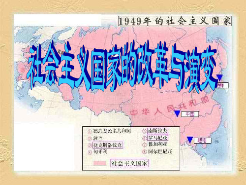 历史:第五单元《社会主义国家的改革与演变》课件(人教新课标九年级下)