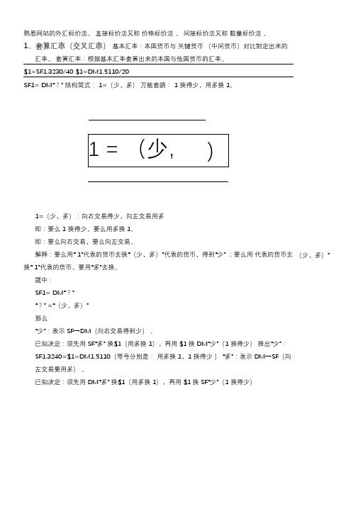 国际金融学计算题