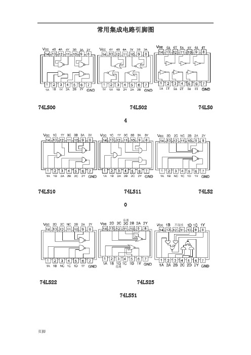 常用集成电路引脚图