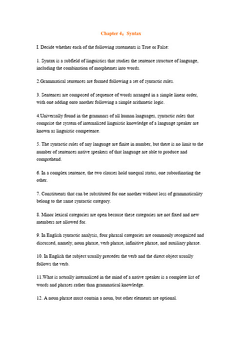 chapter4 syntax