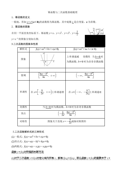 幂函数与二次函数.doc