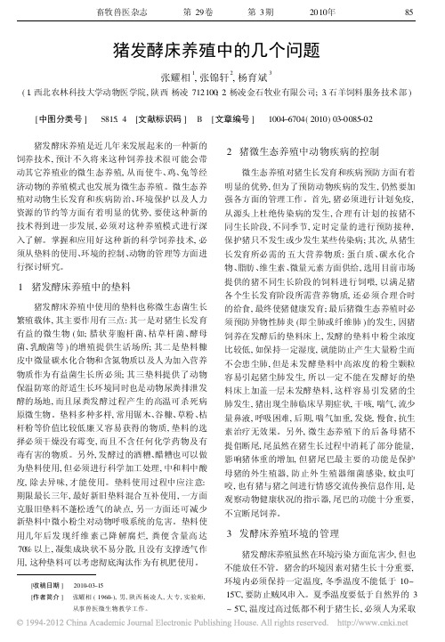 猪发酵床养殖中的几个问题