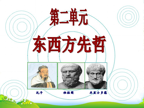 高中历史 东西方的先哲重要资料课件 新人教选修4