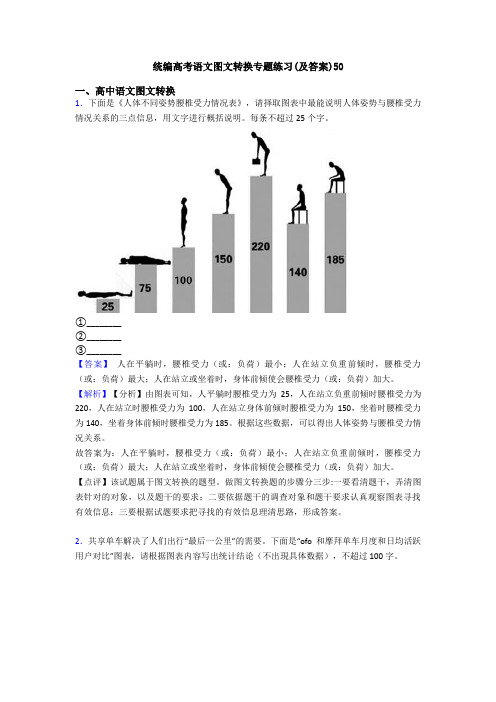 统编高考语文图文转换专题练习(及答案)50