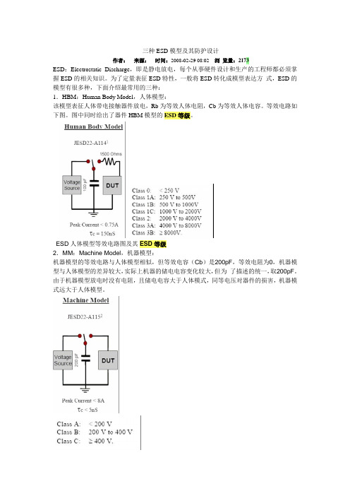 常用资料-ESD等级