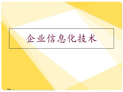 企业信息化技术  ppt课件