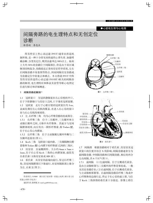 间隔旁路的电生理特点和无创定位诊断