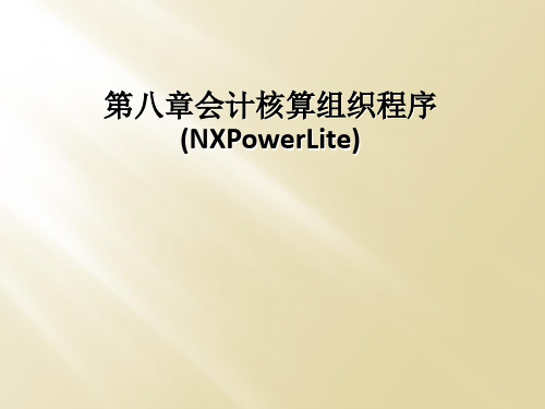 第八章会计核算组织程序(NXPowerLite)