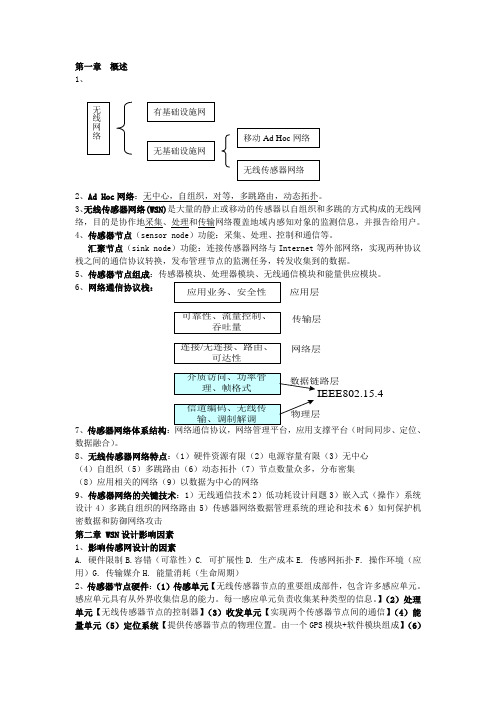 无线传感器网络复习