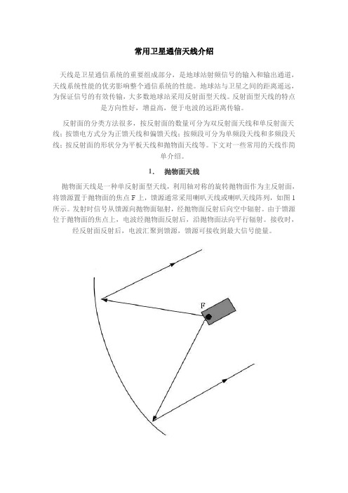 常用卫星通信天线介绍