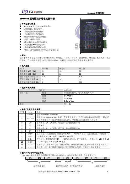 HB-8060M驱动器说明书