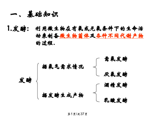 果酒果醋的制作(优秀)PPT课件