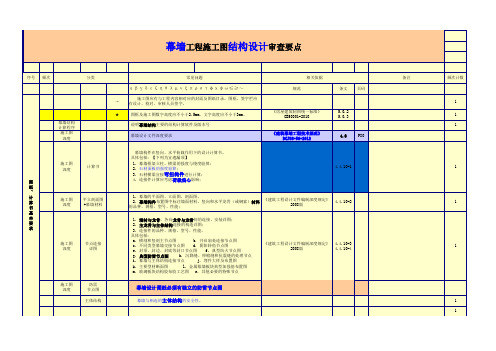 幕墙工程结构施工图设计审查要点