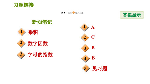 华师版七年级上册数学习题课件第3章3.3.1单项式