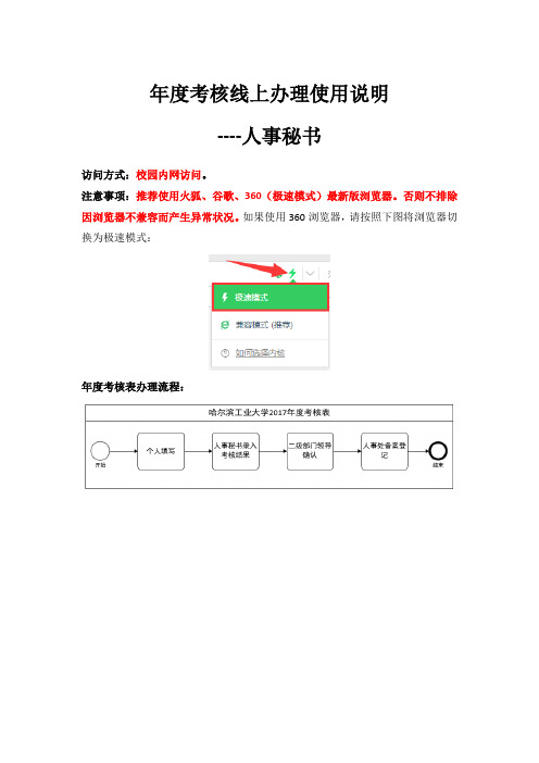 年度考核线上办理使用说明