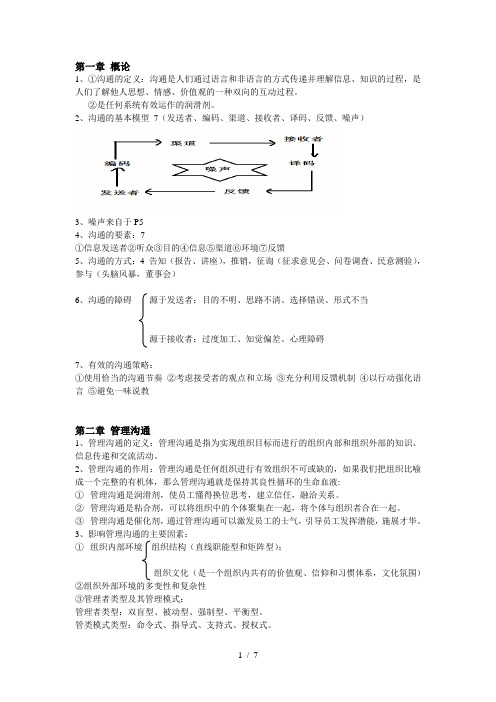 管理沟通复习资料(全)