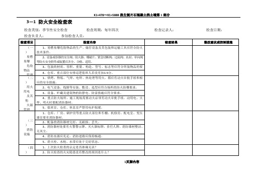 季节性安全检查.