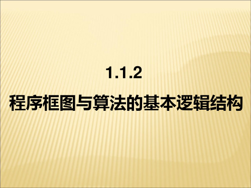 高中数学人教A版必修程序框图与算法的基本逻辑结构课件1