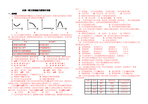 必修一第五章细胞代谢限时训练含答案