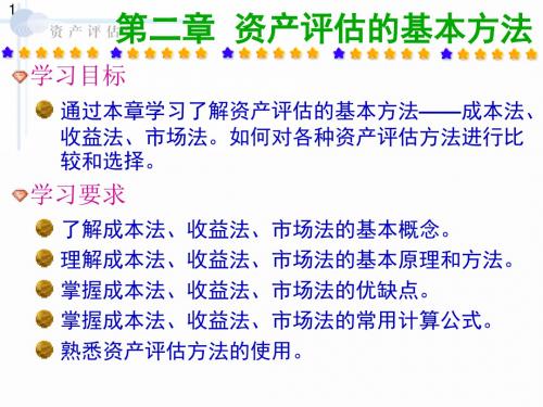 资产评估的基本方法培训课件(ppt 108页)