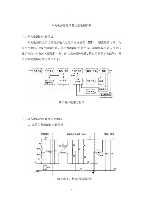 开关电源原理及各功能电路详解