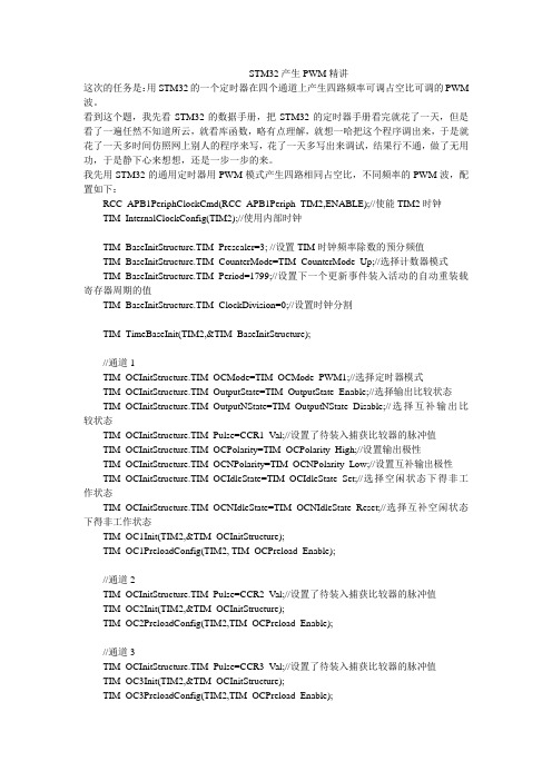 STM32产生PWM精讲