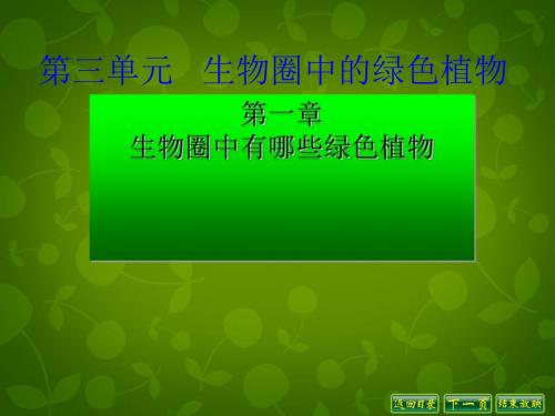 藻类、苔藓和蕨类植物3全面版