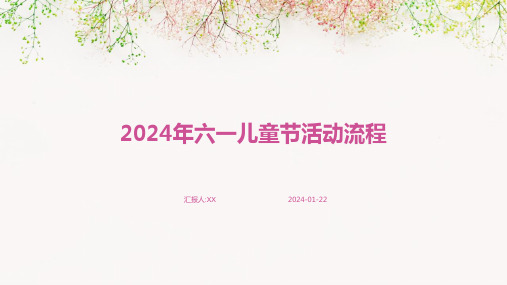 2024年六一儿童节活动流程