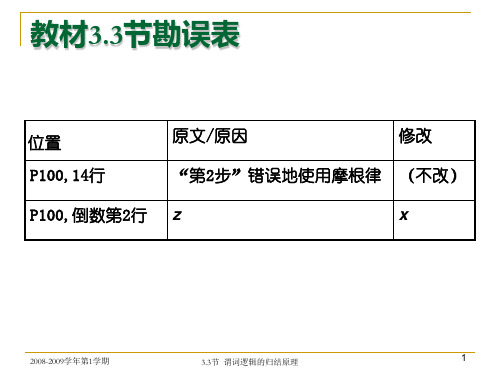 第3.3节  谓词逻辑的归结原理共63页