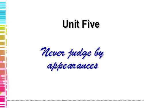 unit5TextA-never judge by appearance