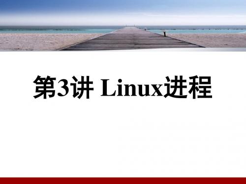 第3讲 Linux进程