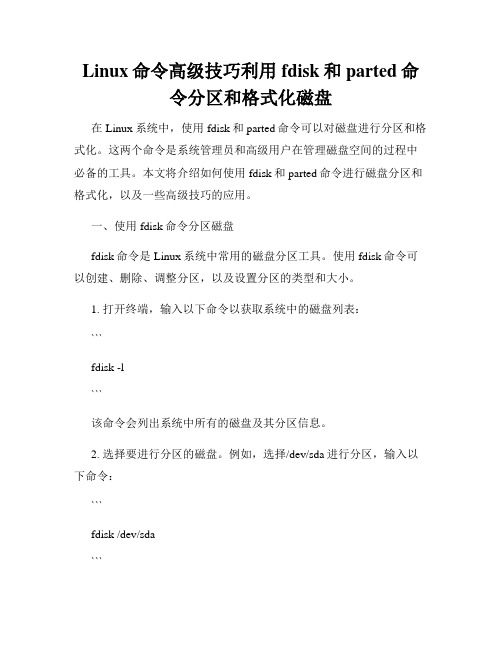 Linux命令高级技巧利用fdisk和parted命令分区和格式化磁盘