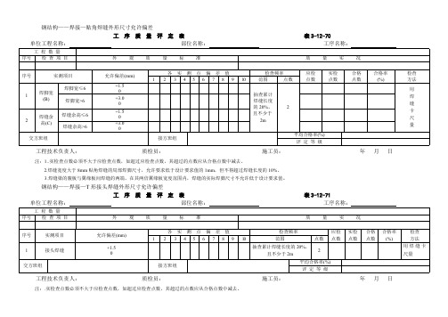 钢结构——焊接—贴角焊缝外形尺寸允许偏差(最新整理)