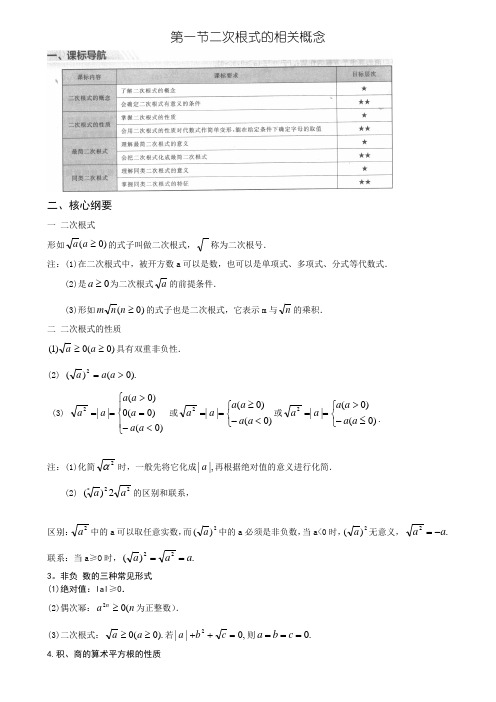 第一节 二次根式的相关概念-学而思培优