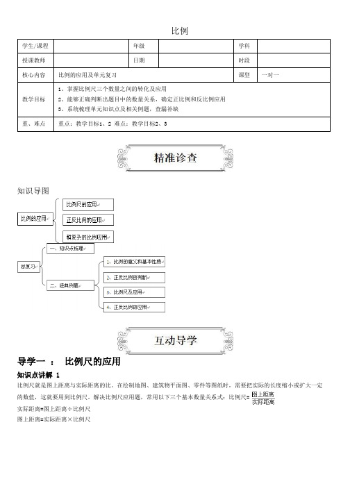 (完整版)六年级下数学比例讲义