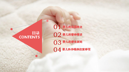 简约婴幼儿科学喂养教程课件PPT