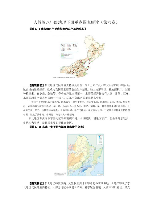 新人教版八年级地理下册重点图表解读(第六章) - 千山教研网