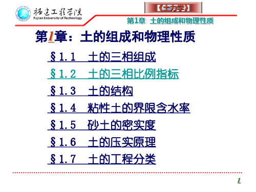 土力学1-土的物理性质及分类ppt课件